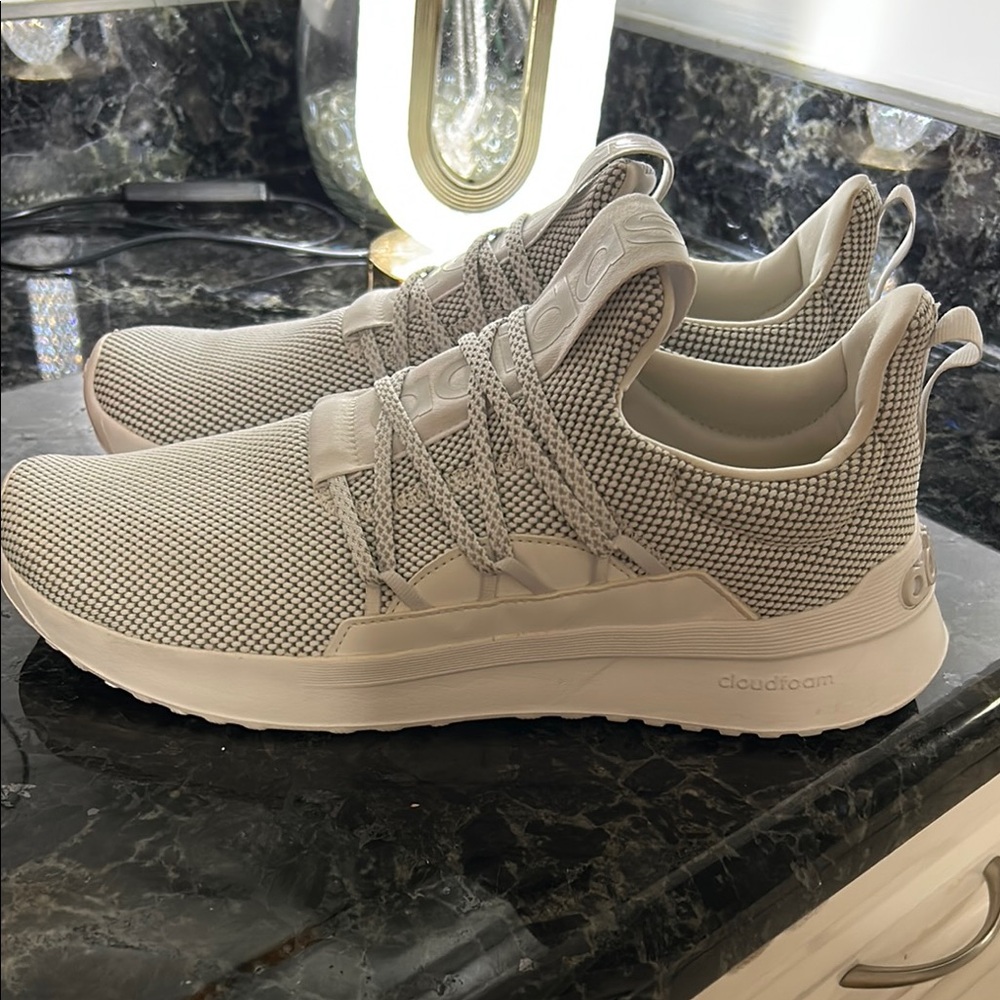 adidas Men's Gray Mesh Athletic Sneakers